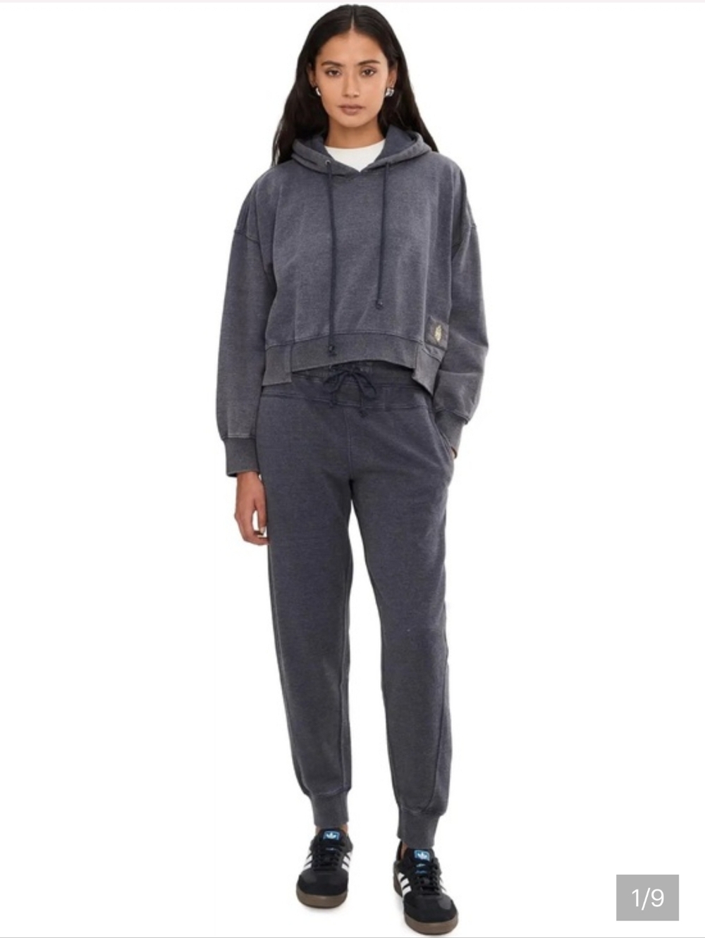 Free People FP Movement Undefeated jogger Sweatpants & Hoodie Midnight XS